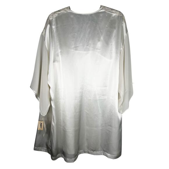 Val Mode Vintage Two Piece Lingerie Wedding M/L Nightgown Robe Lace New - Picture 13 of 16